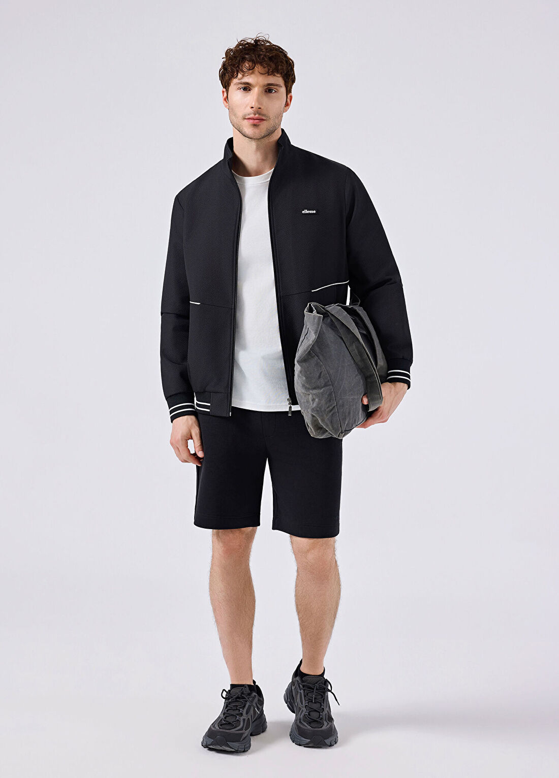 Ellesse Siyah Pamuklu Erkek Şort 6SM4010-BK