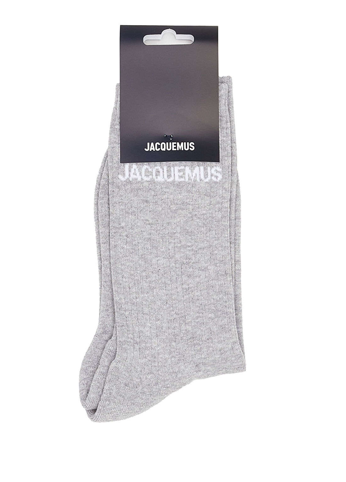 Jacquemus Gri Logo Jakarlı Erkek Çorap