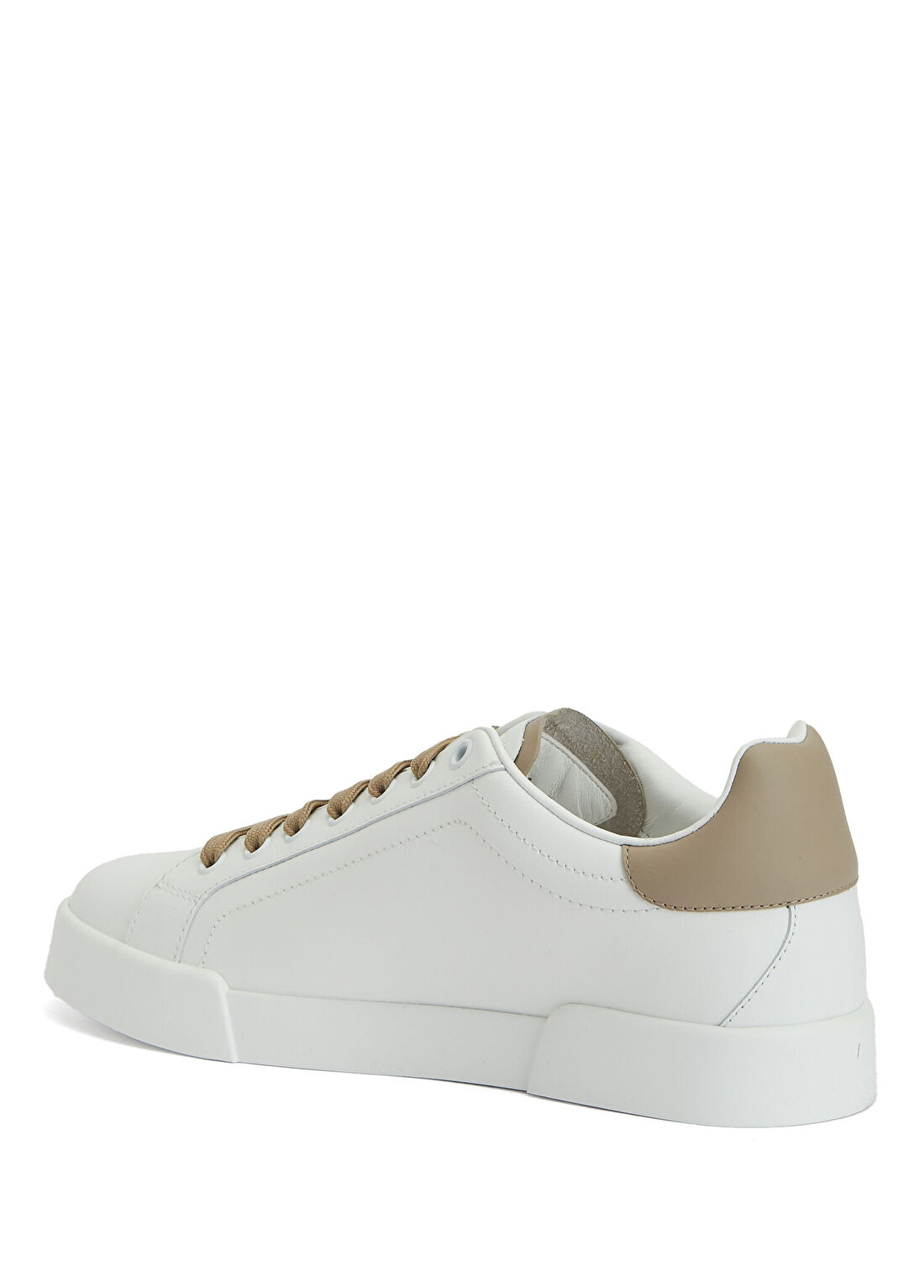 Dolce&Gabbana Portofino Beyaz Taba Kadın Deri Sneaker görsel 3