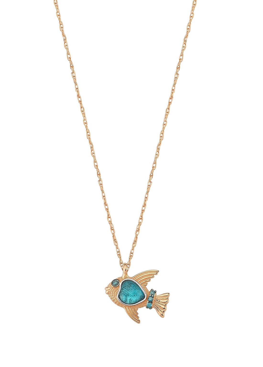 Bee Goddess Aqua Light Kadın Altın Kolye