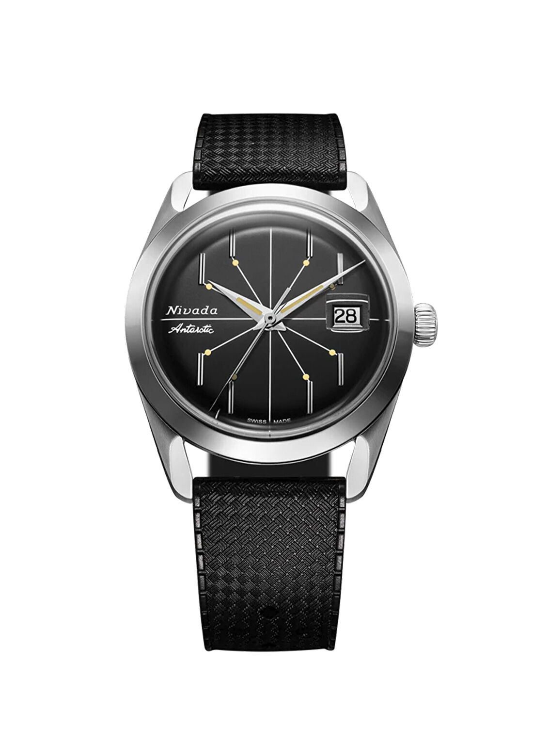Nivada Grenchen Antartic Spider Black 32072A01 Siyah Erkek Kol Saati