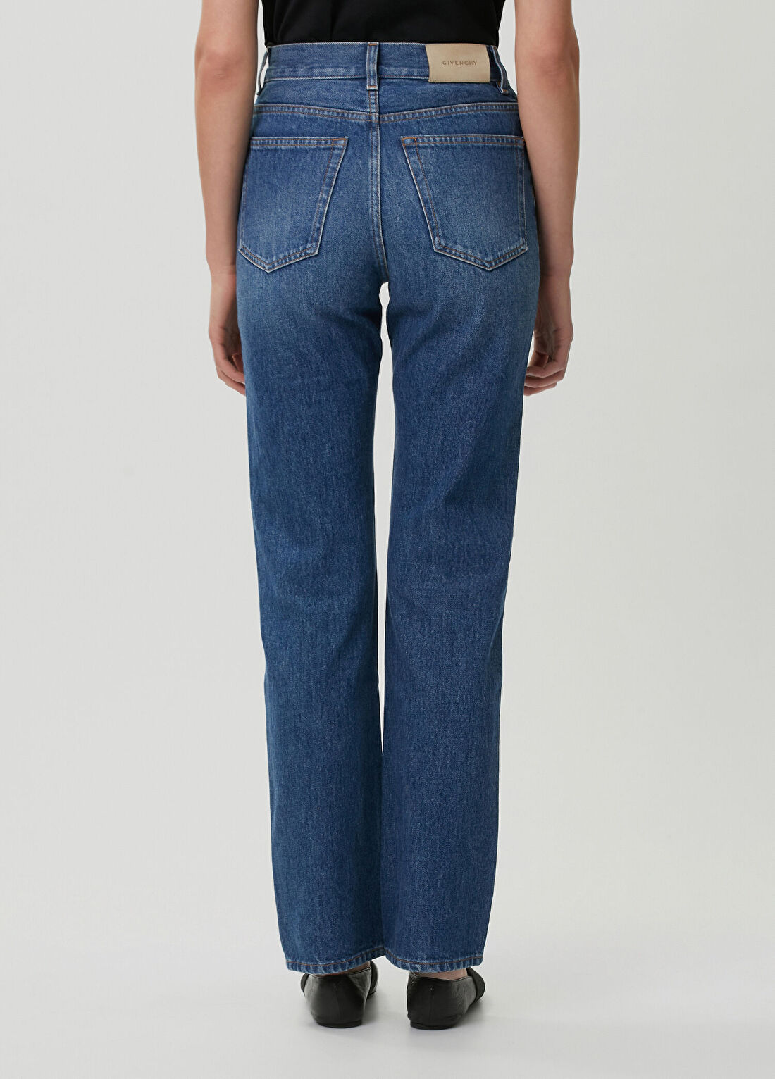 Givenchy Straight Fit Mavi Jean Pantolon görsel 4