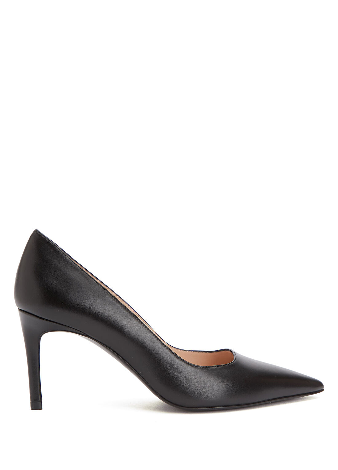 Stuart Weitzman Siyah Deri Stiletto