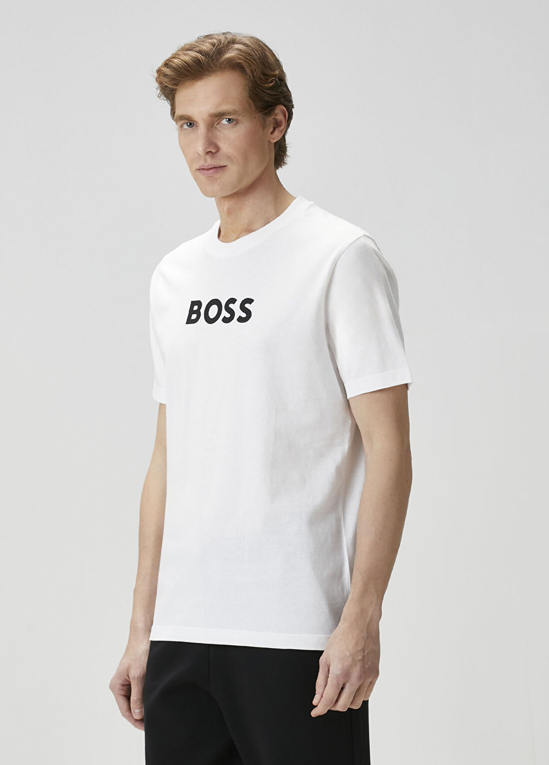 Boss Beyaz T-shirt görsel 3