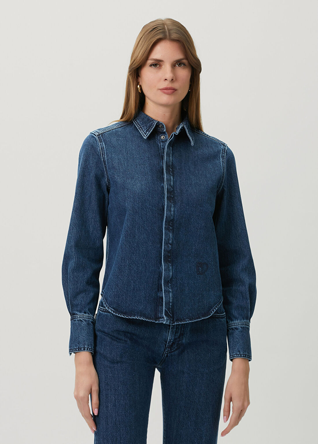 Sa Su Phi Indigo Denim Gömlek