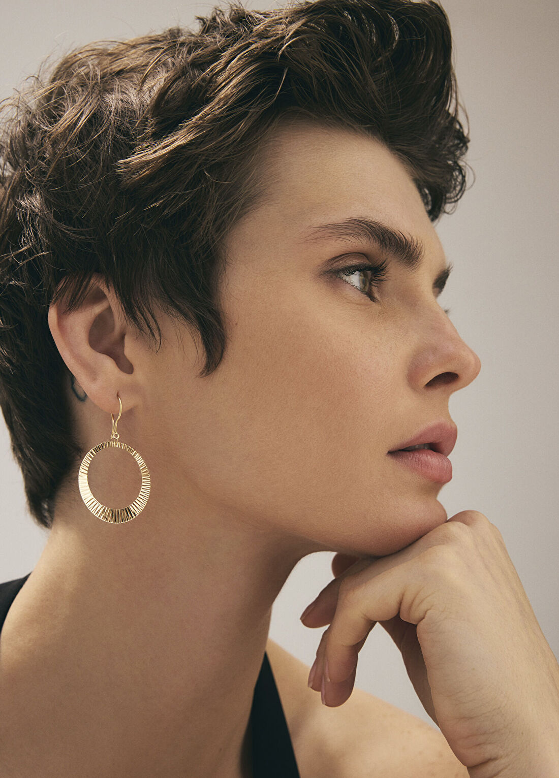 Orena Jewelry Mirror 14 Ayar Altın Kadın Küpe görsel 2