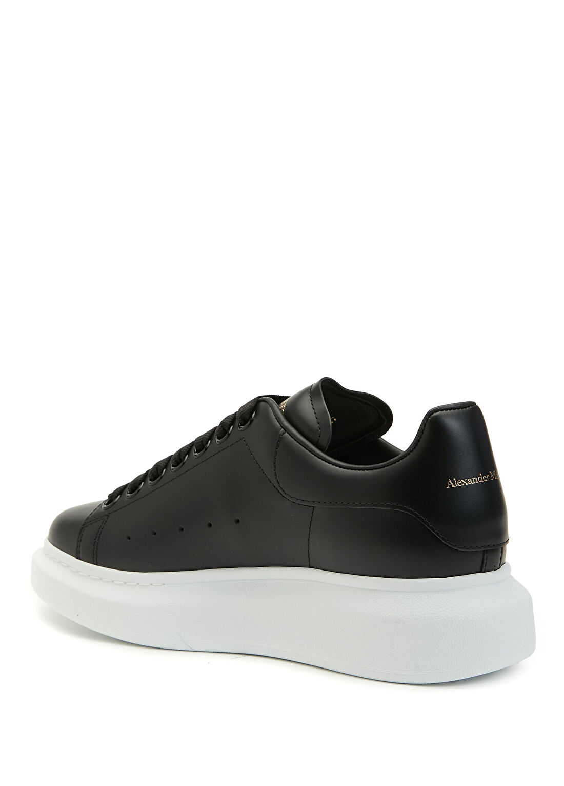 McQueen Oversized Siyah Kadın Deri Sneaker görsel 3