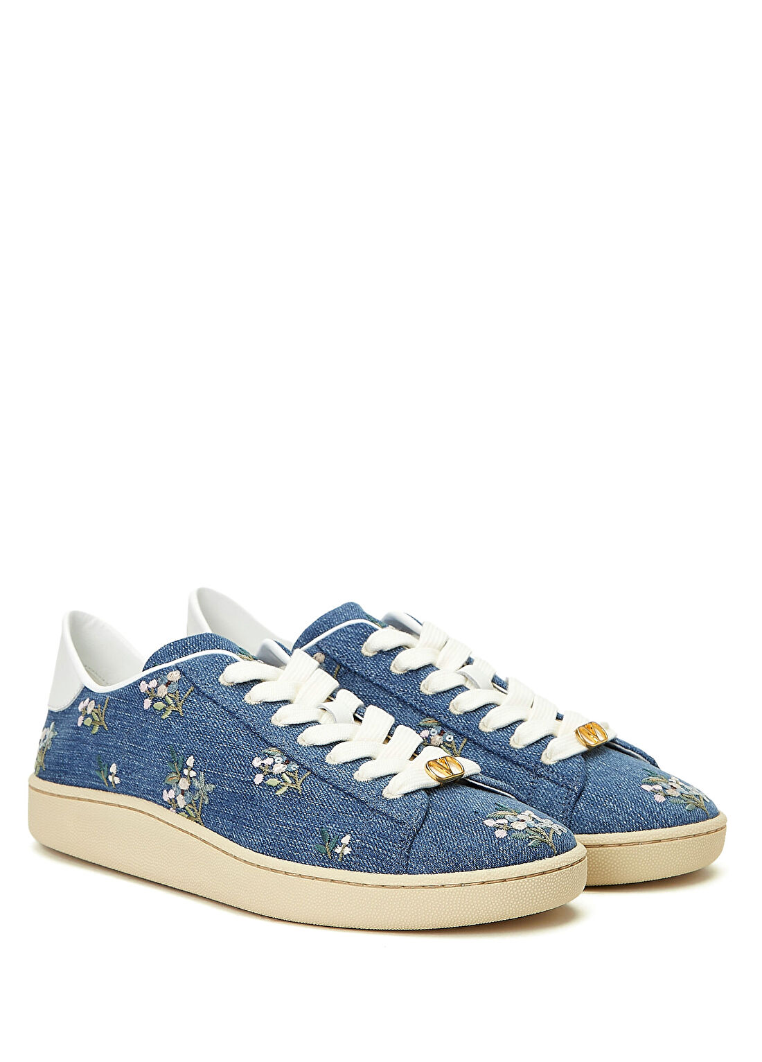 Valentino Garavani Mavi Kadın Denim Sneaker görsel 2