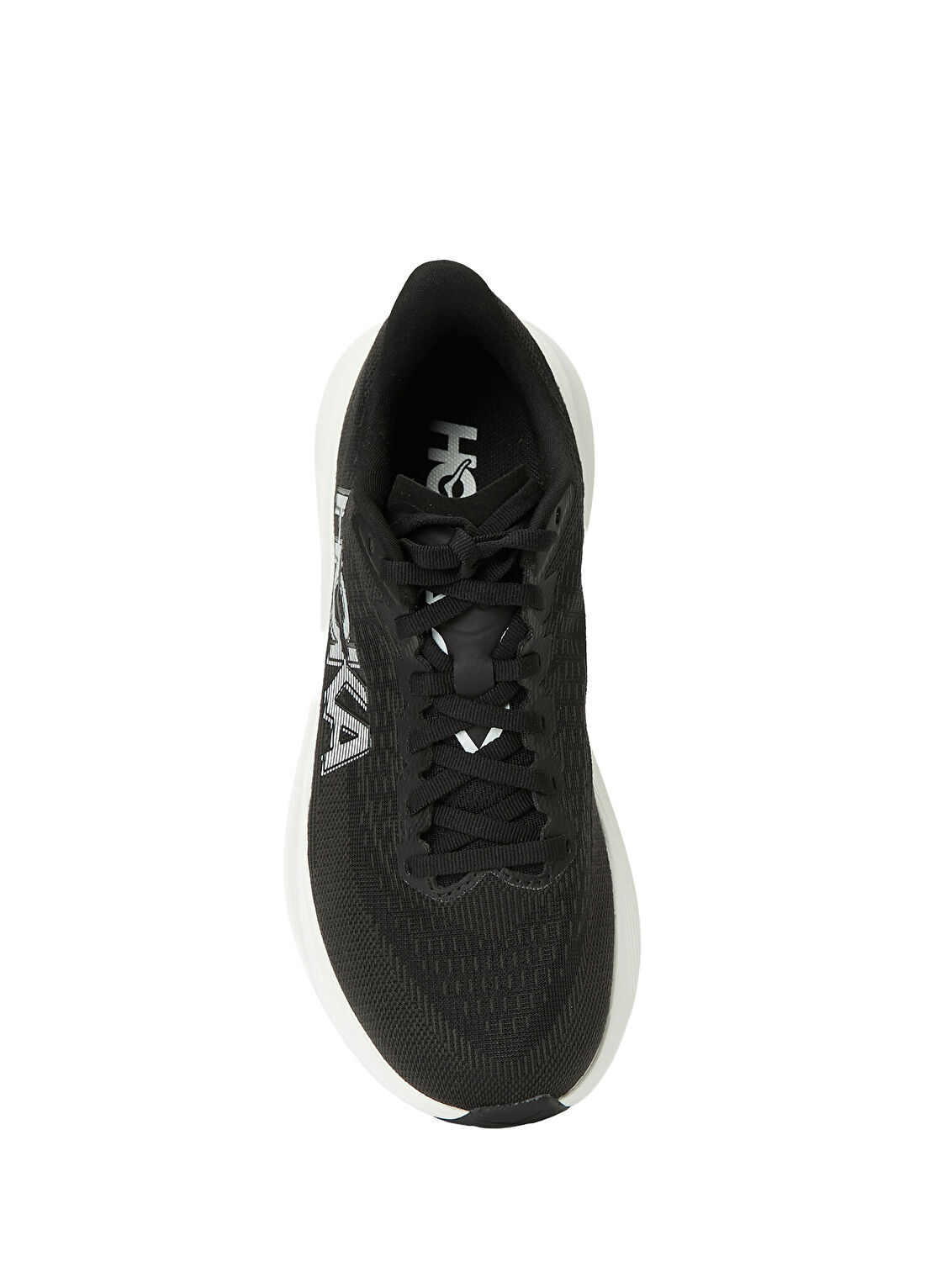 Hoka Mach 7 Siyah Beyaz Kadın Sneaker görsel 4