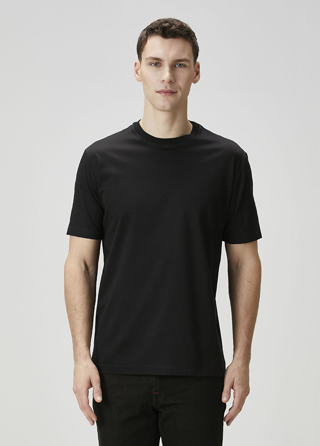 Kiton Siyah Basic T-shirt