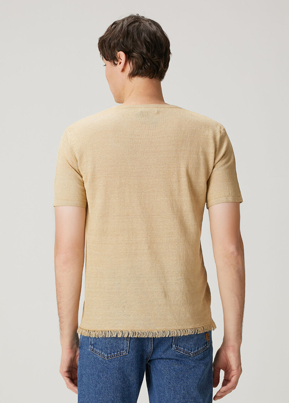 Alanui Krem Keten T-shirt görsel 4