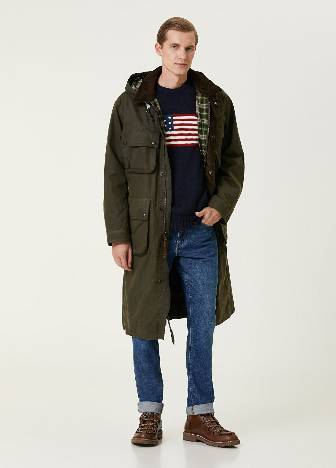 Polo Ralph Lauren Lacivert Logolu Kazak görsel 2