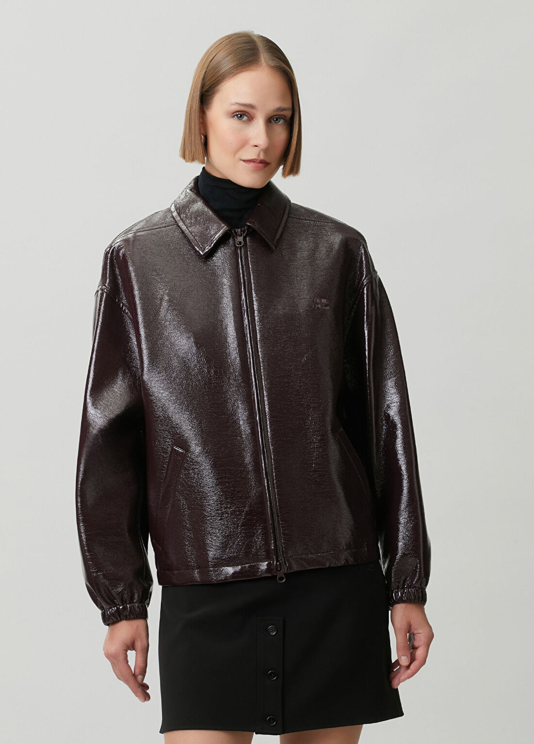 Courreges Mürdüm Vinil Bomber Mont