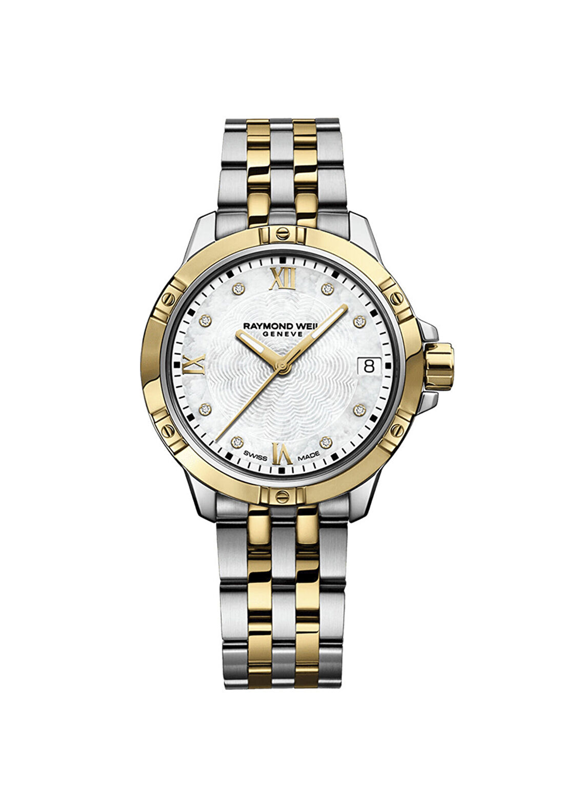 Raymond Weil RW5960STP00995 Altın Rengi Metalik Gri Pırlantalı Kadın Kol Saati