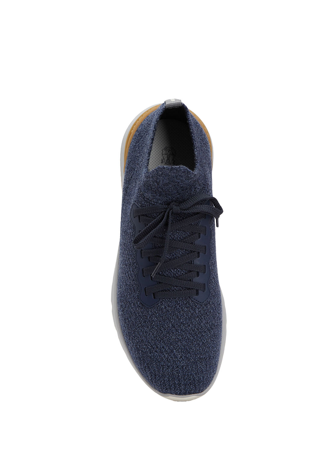 Brunello Cucinelli Açık Mavi Erkek Yün Sneaker görsel 4