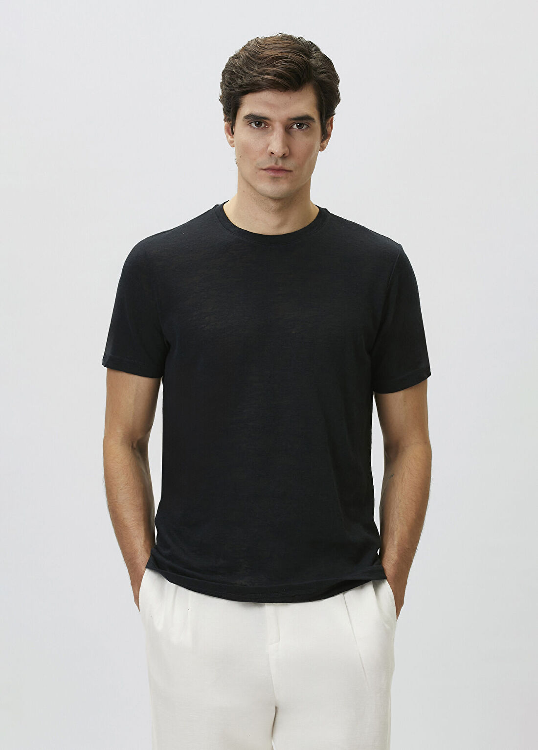 Network Lacivert Basic T-shirt görsel 3