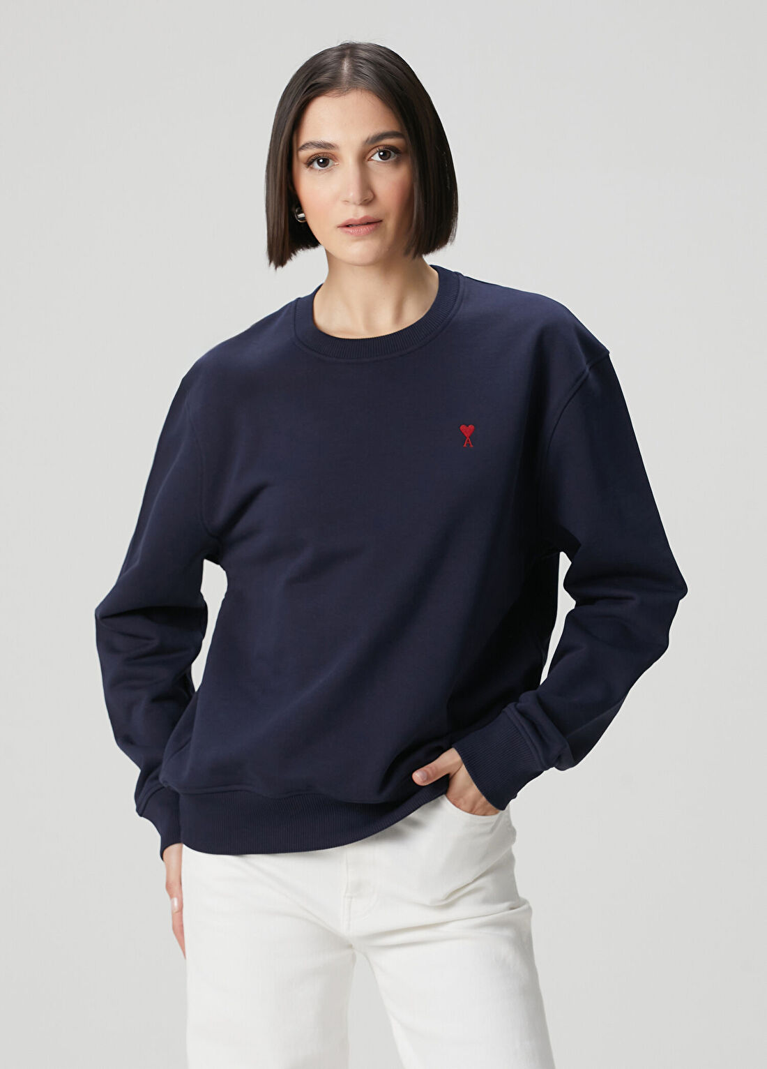 Ami Paris Lacivert Sweatshirt