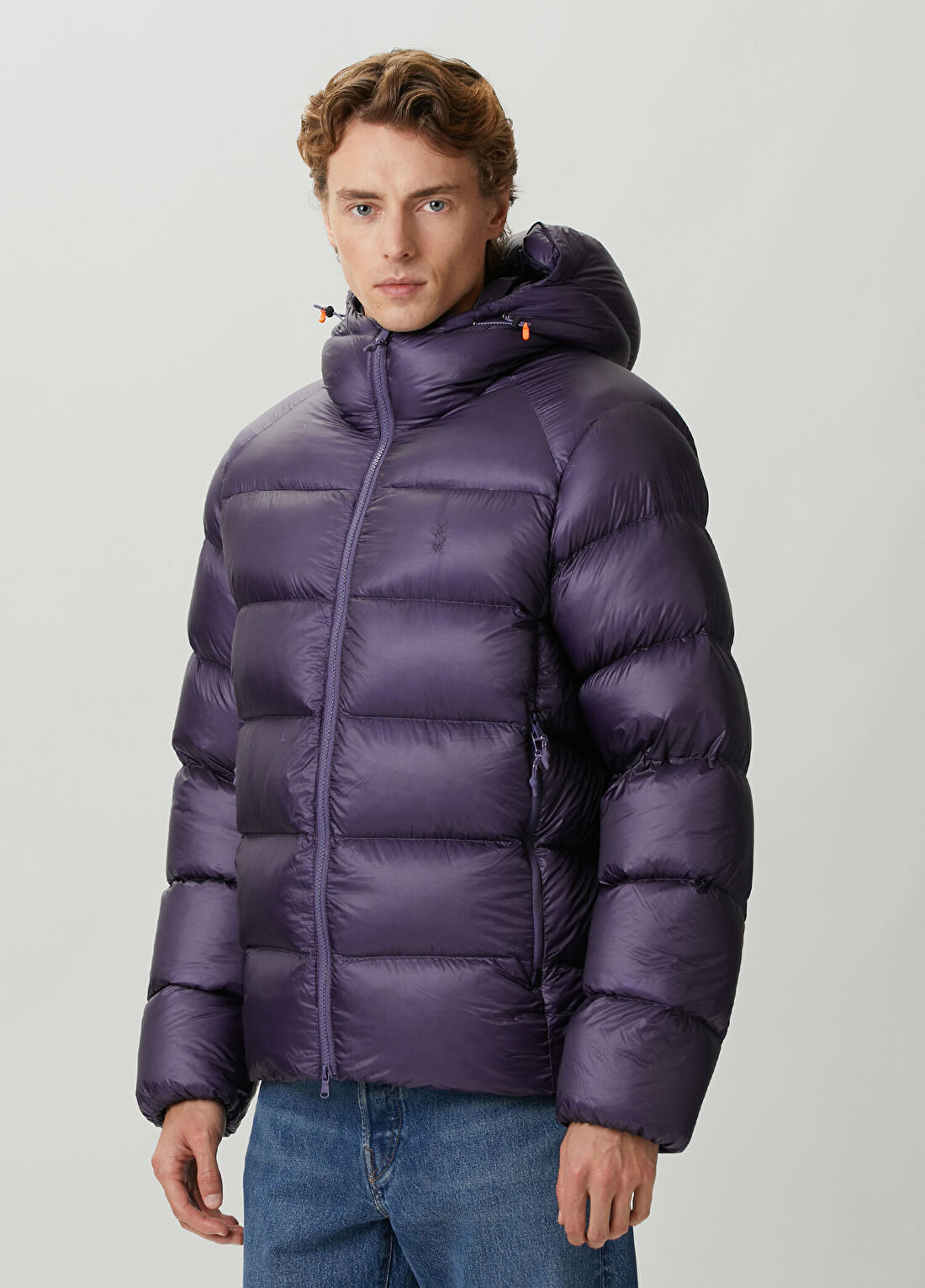 Polo Ralph Lauren Mor Kapüşonlu Puff Mont görsel 3
