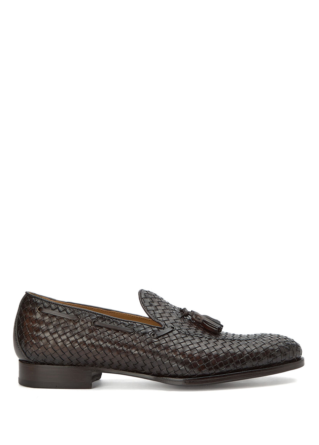 Kiton Koyu Kahverengi Erkek Deri Loafer