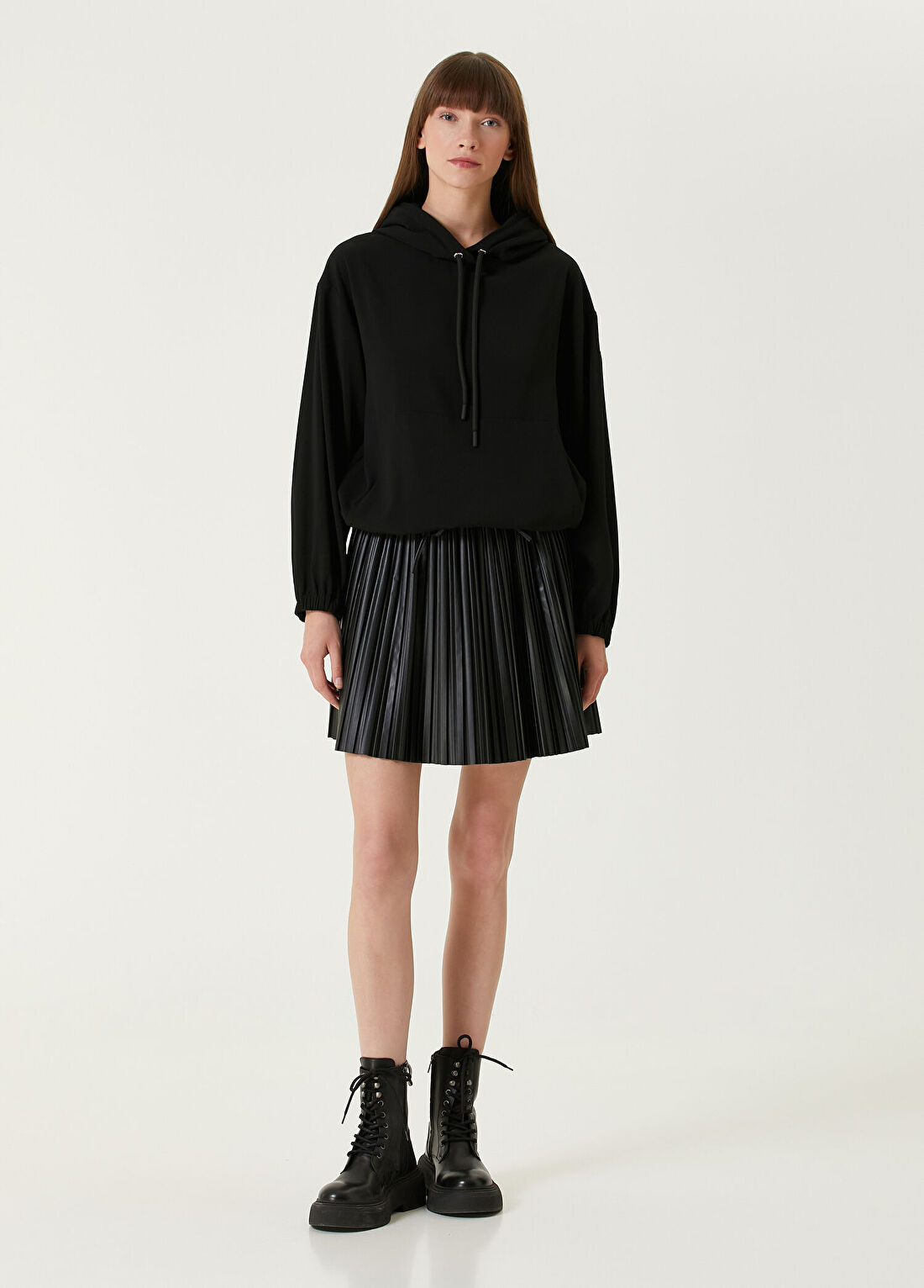 Moncler Siyah Kapüşonlu Sweatshirt görsel 2