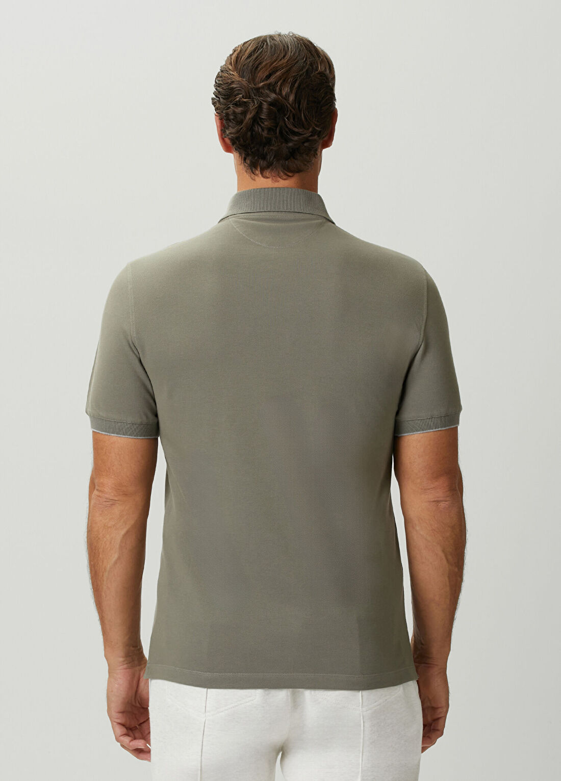 Brunello Cucinelli Yeşil Polo Yaka T-shirt görsel 4