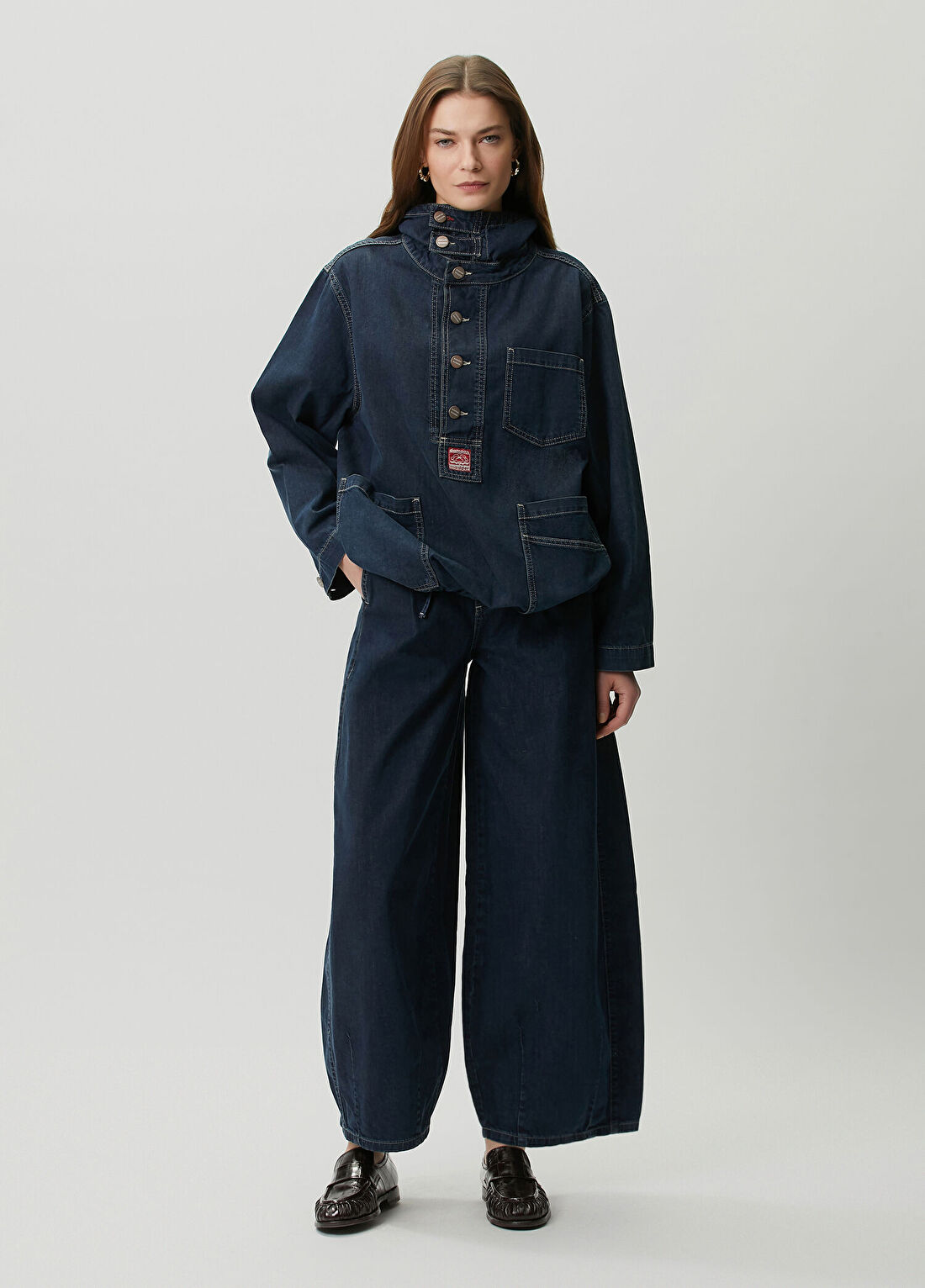 Damson Madder Erika Lacivert Jean Pantolon