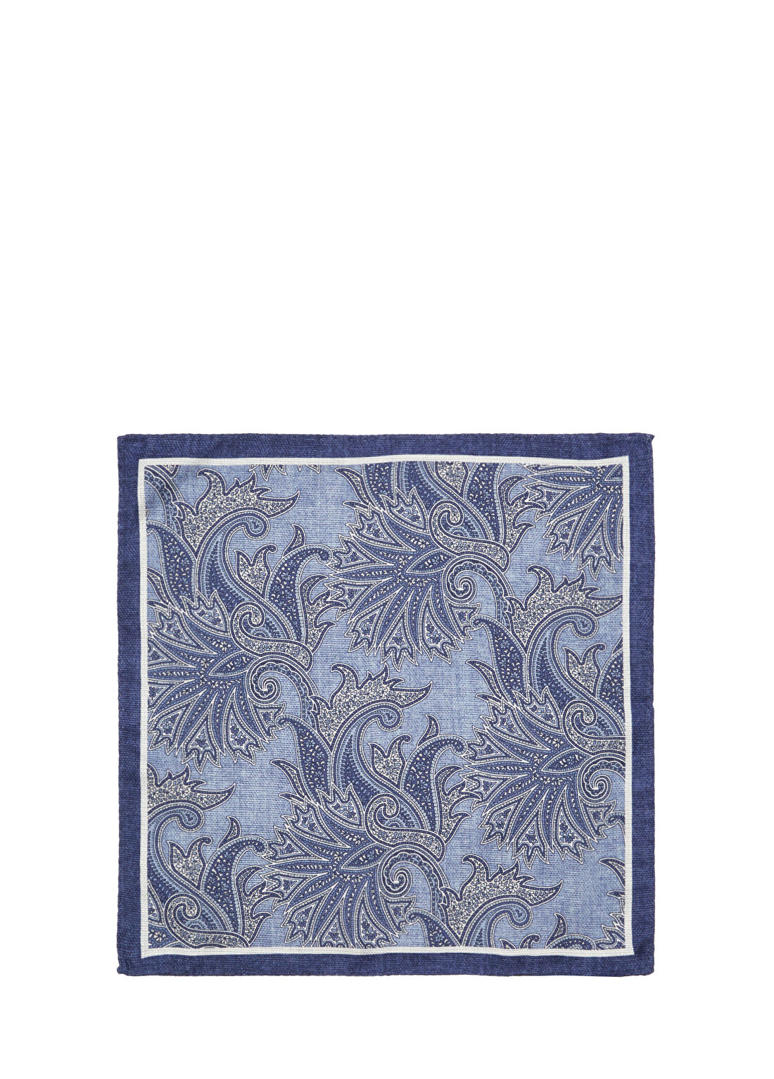 Beymen Collection Mavi İpek Poşet Mendil