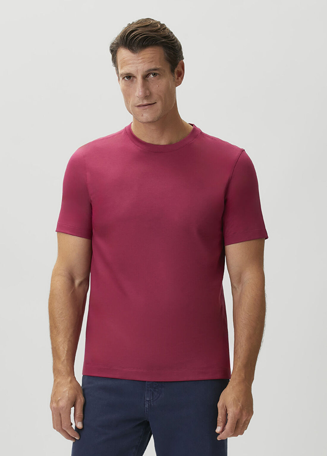 Zegna Koyu Pembe T-shirt