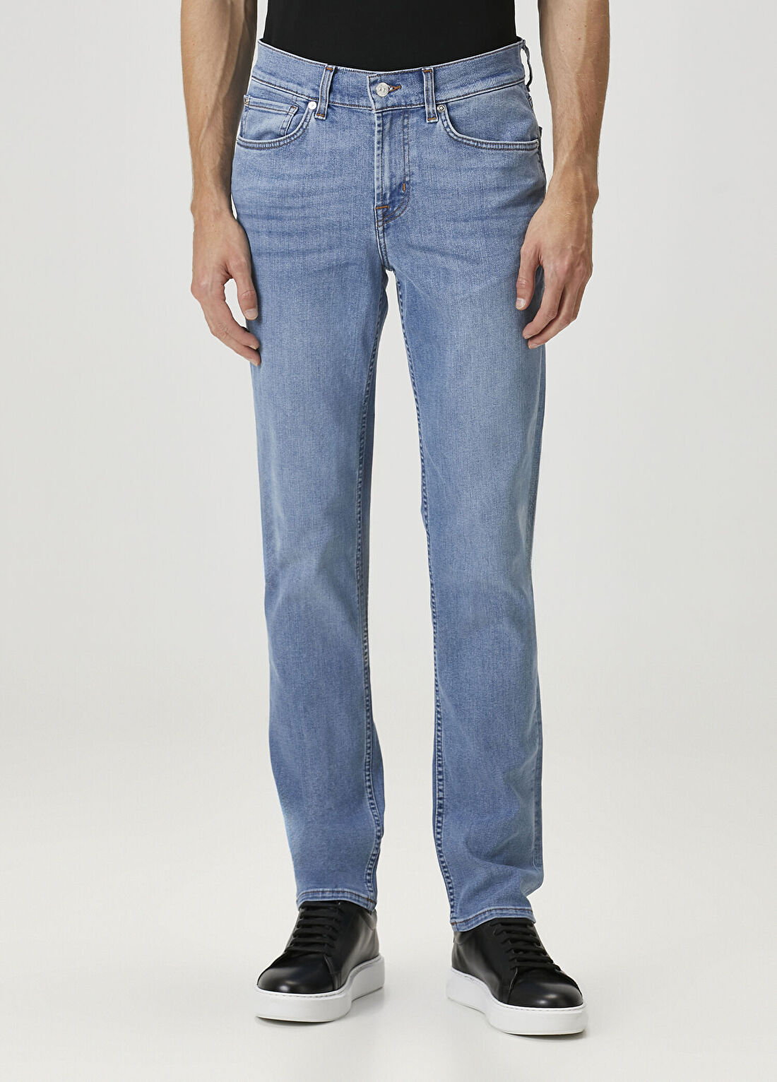 7 For All Mankind Açık Mavi Jean Pantolon görsel 2