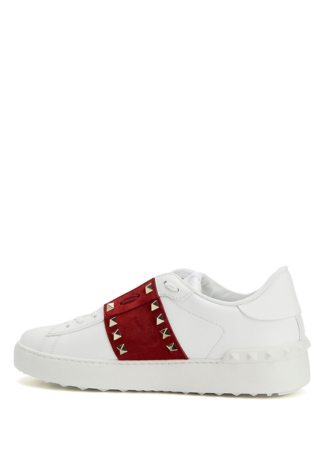 Valentino Garavani Open Royco Beyaz Kırmızı Kadın Deri Sneaker görsel 3