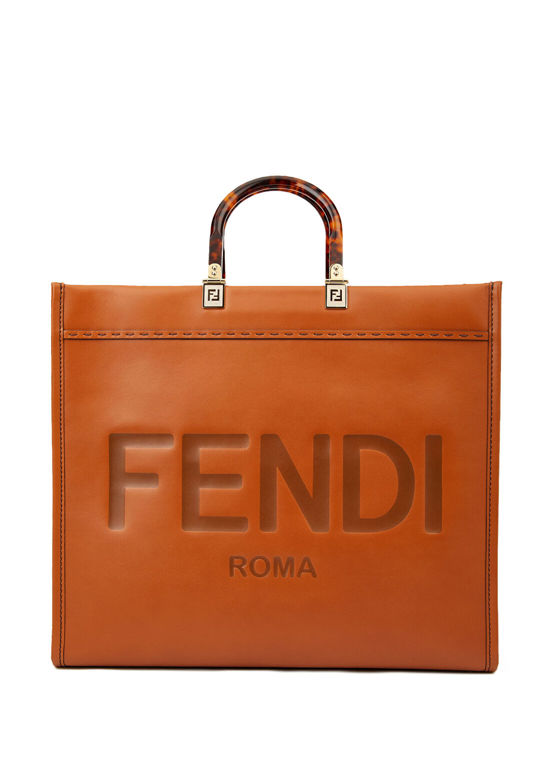 Fendi Sunshine Large Taba Kadın Deri Çanta