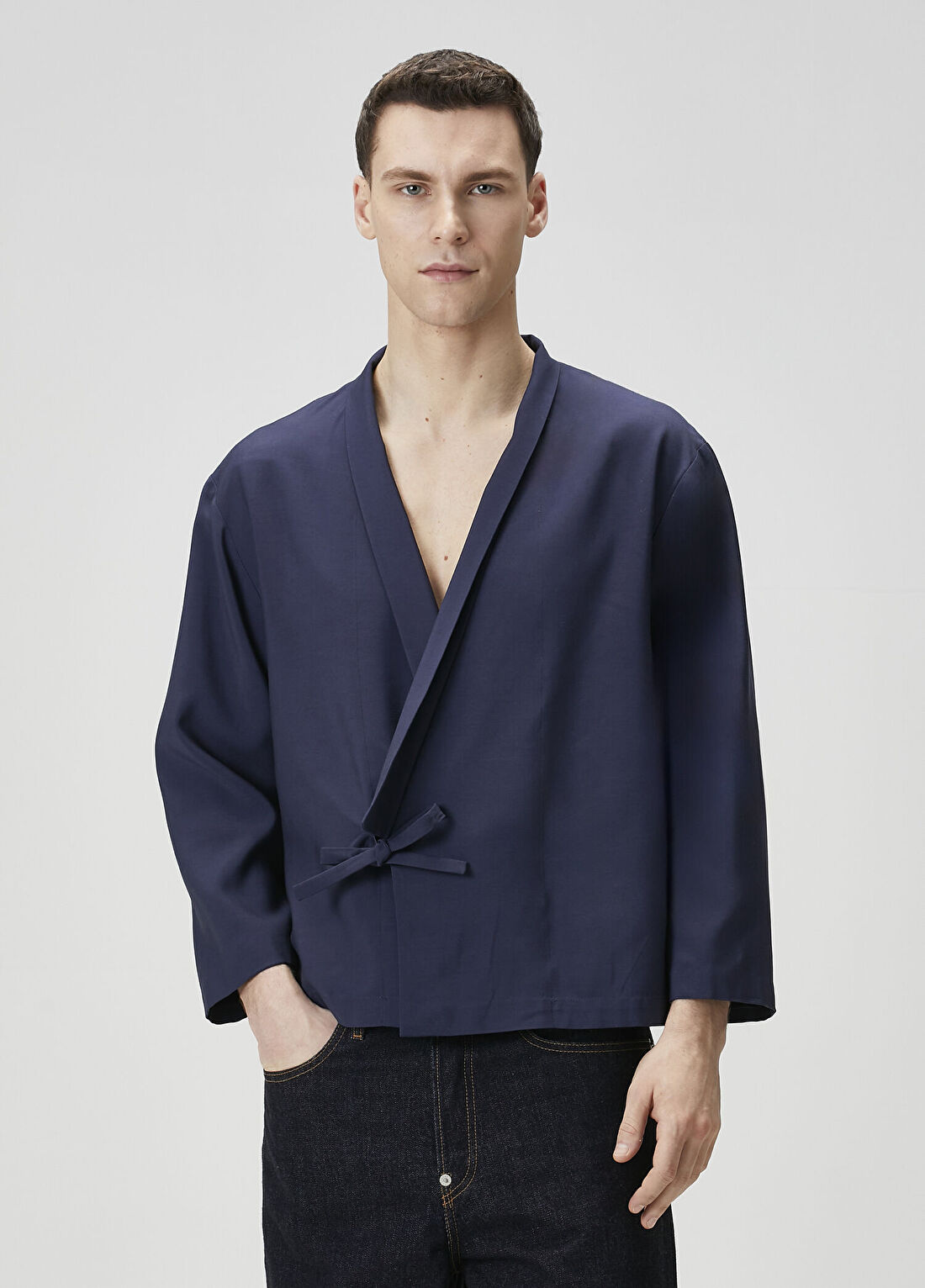 Kenzo Lacivert Kimono Ceket