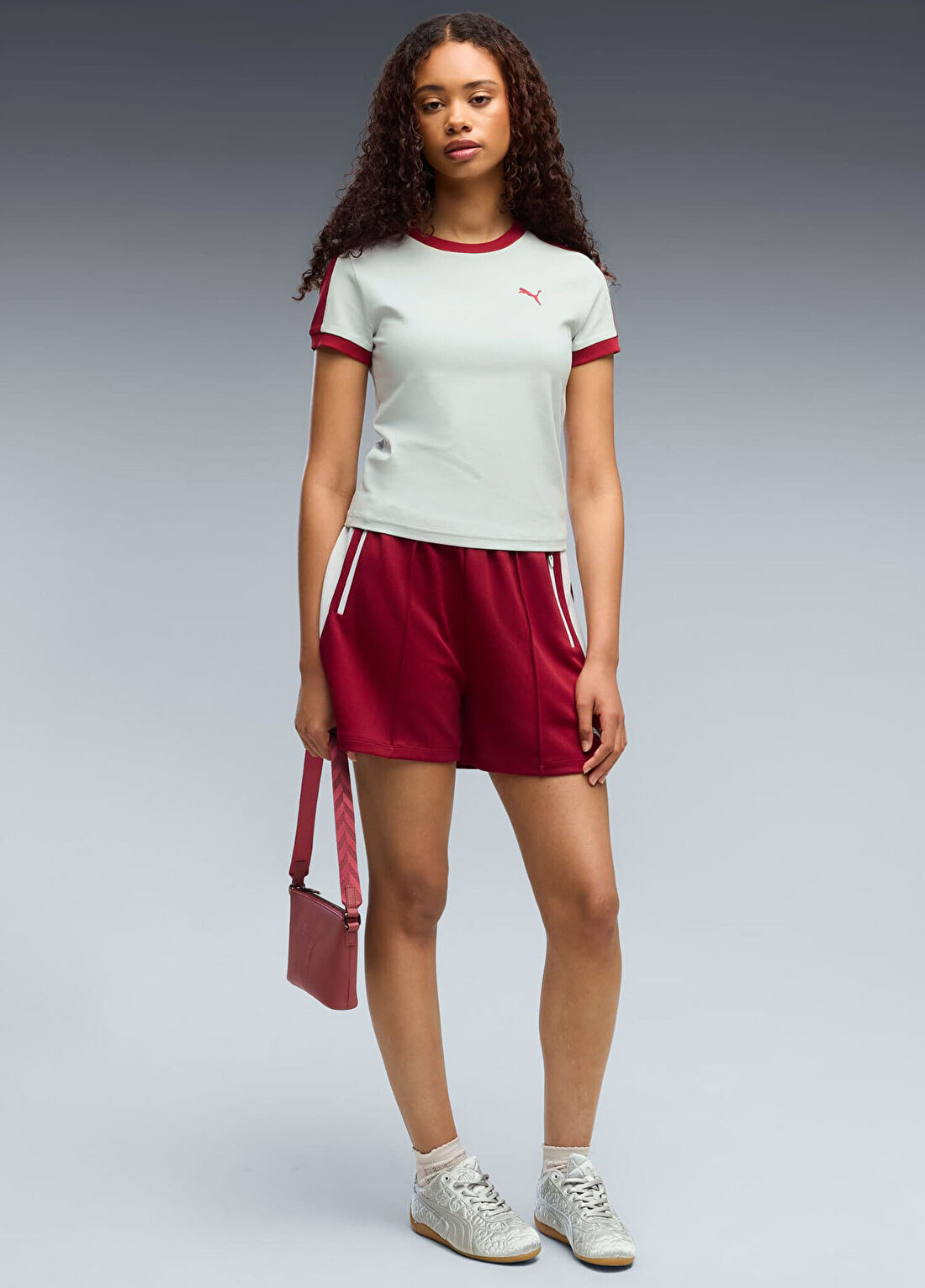 Puma T7 Dar Kesim Kısa Kollu Kadın Spor T-Shirt görsel 3
