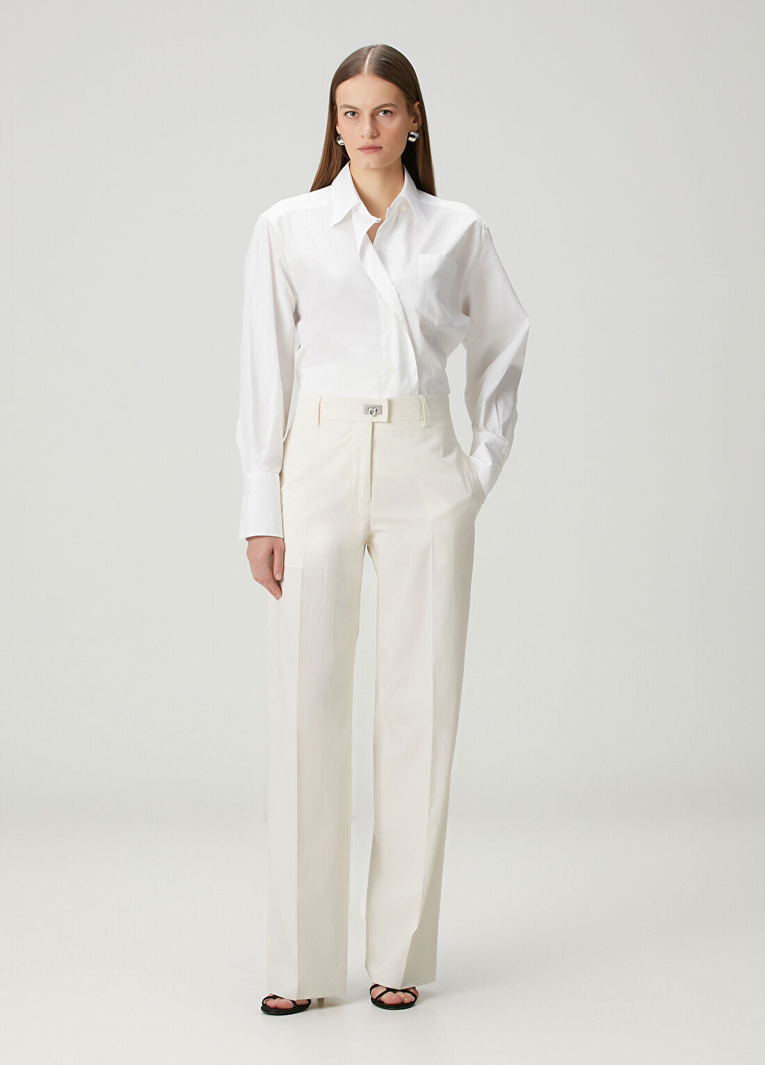 Ferragamo Beyaz Pantolon
