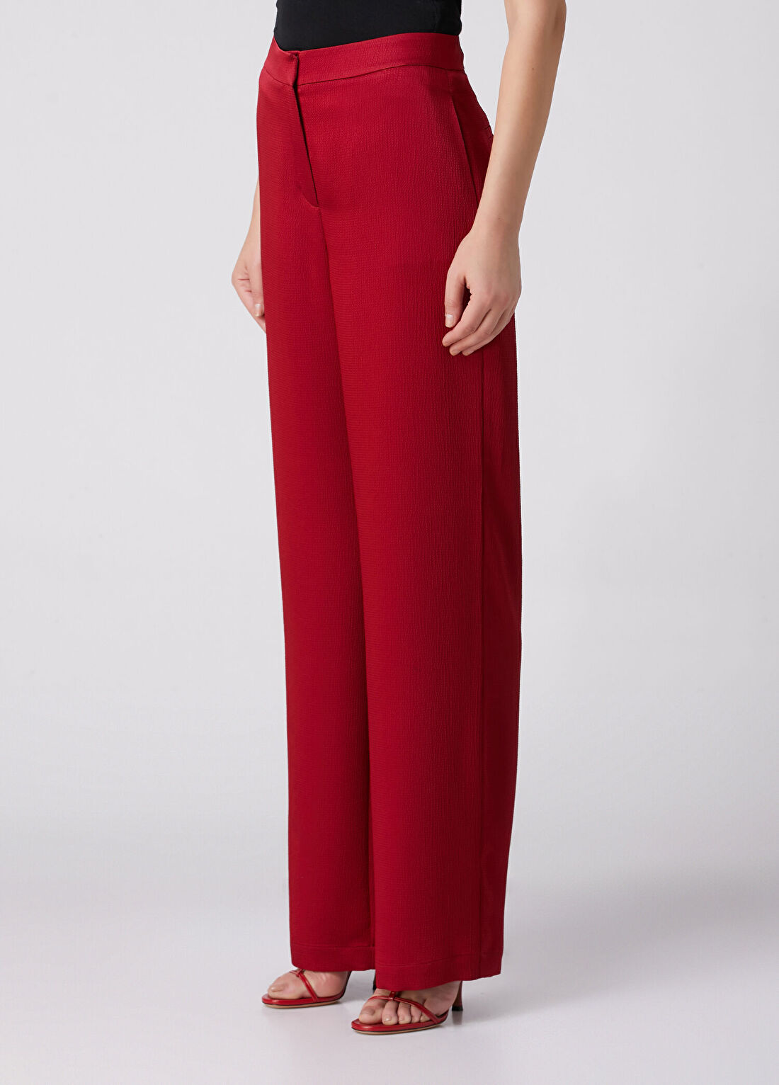 Beymen Collection Vişne Gofreli Pantolon görsel 2