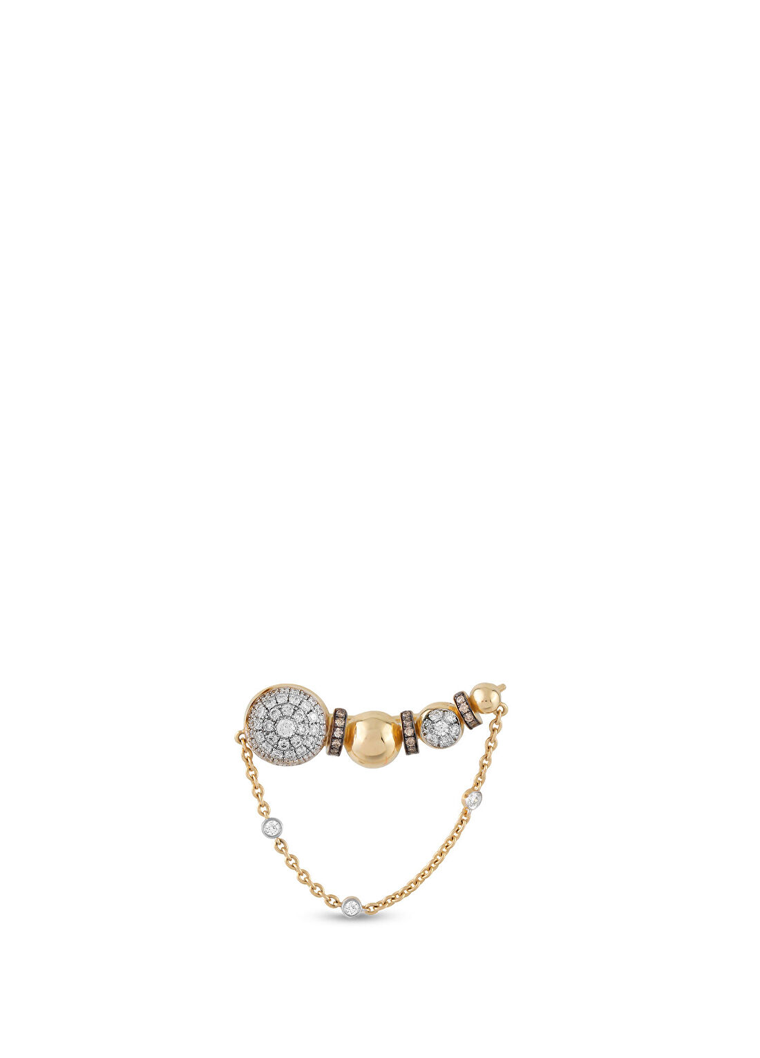 Rita Fine Jewelry Solene Pırlantalı Kadın Altın Küpe