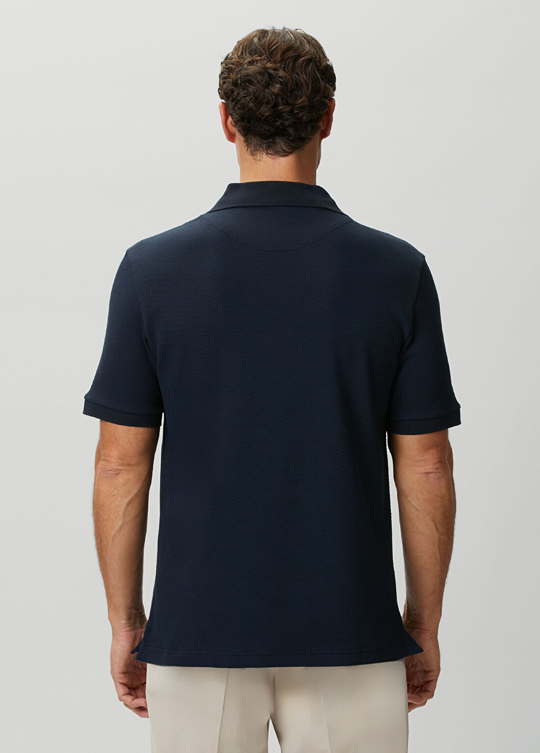 Eton Lacivert Polo Yaka T-shirt görsel 4