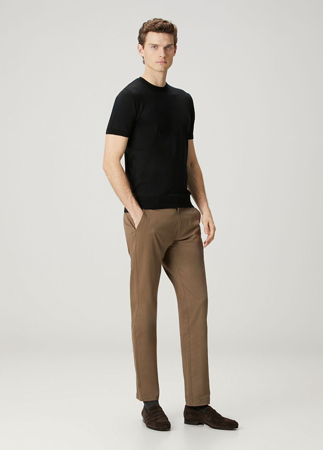 Pal Zileri Lacivert Basic T-shirt görsel 2