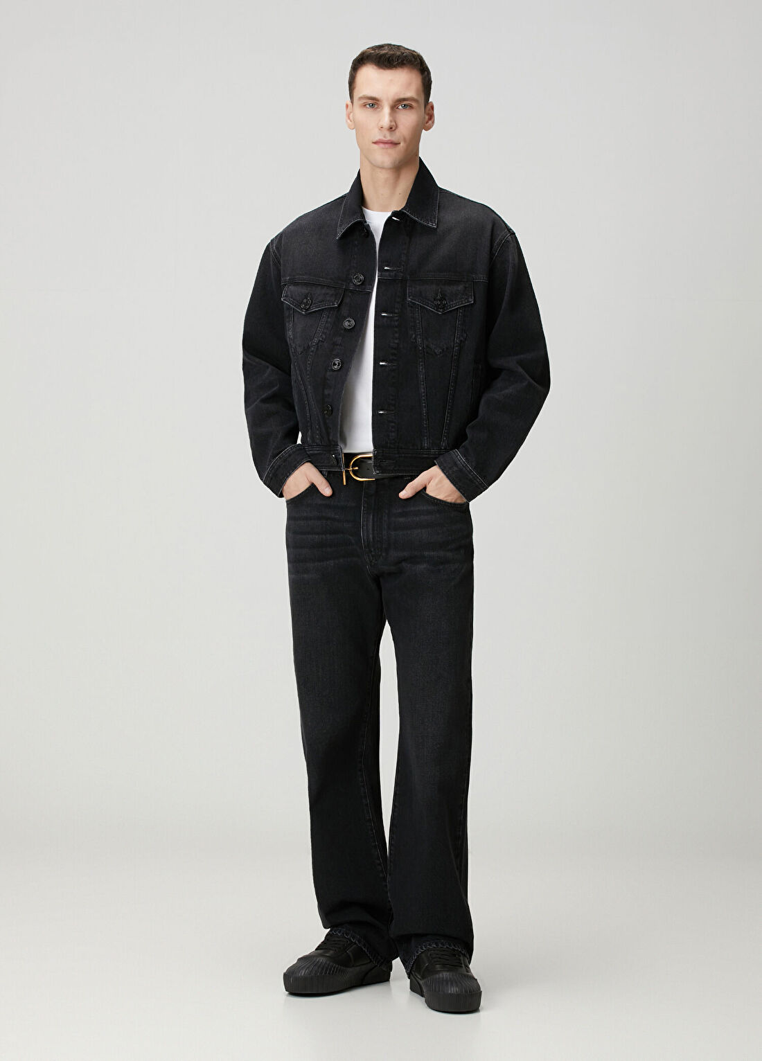 Balmain Loose Fit Siyah Jean Pantolon
