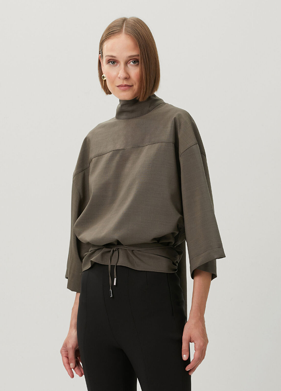Jacquemus Havana Drapeli Yün Bluz