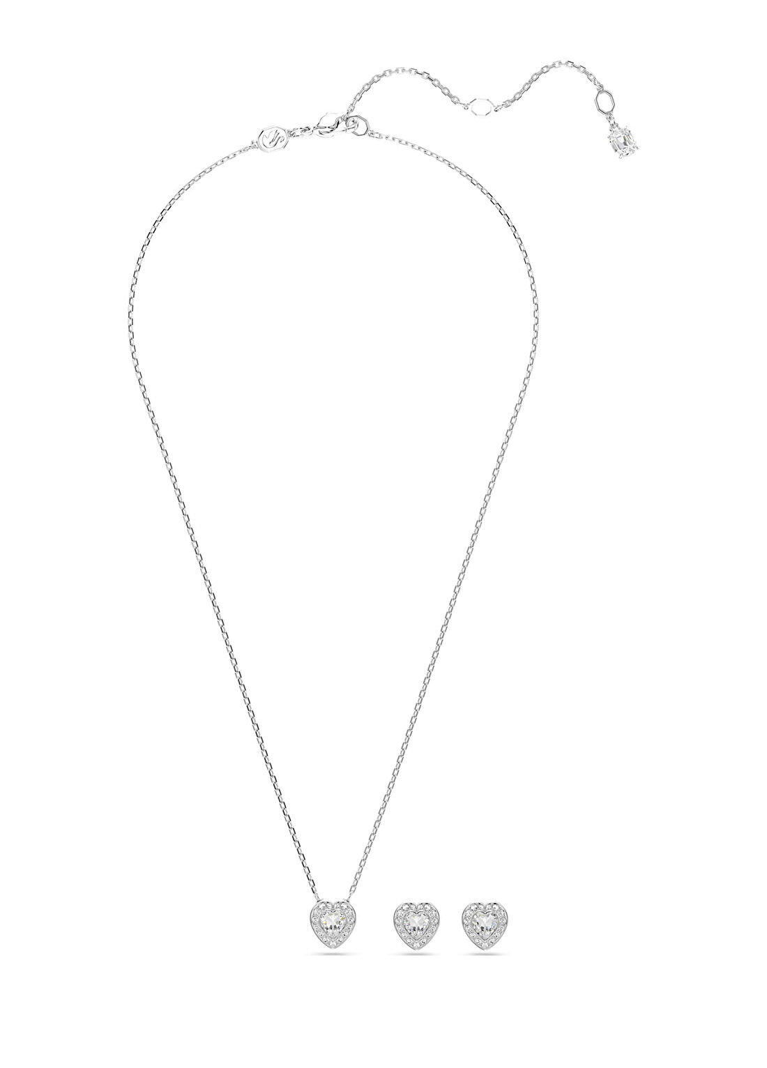Swarovski Ss25 Capsule Set Angelıc Whı Rhs Kadın Kolye Küpe Set