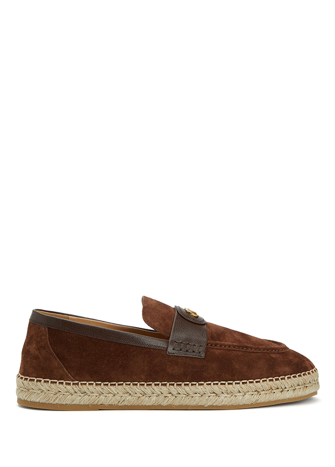 Valentino Garavani Palm Avenue Kahverengi Erkek Deri Espadril