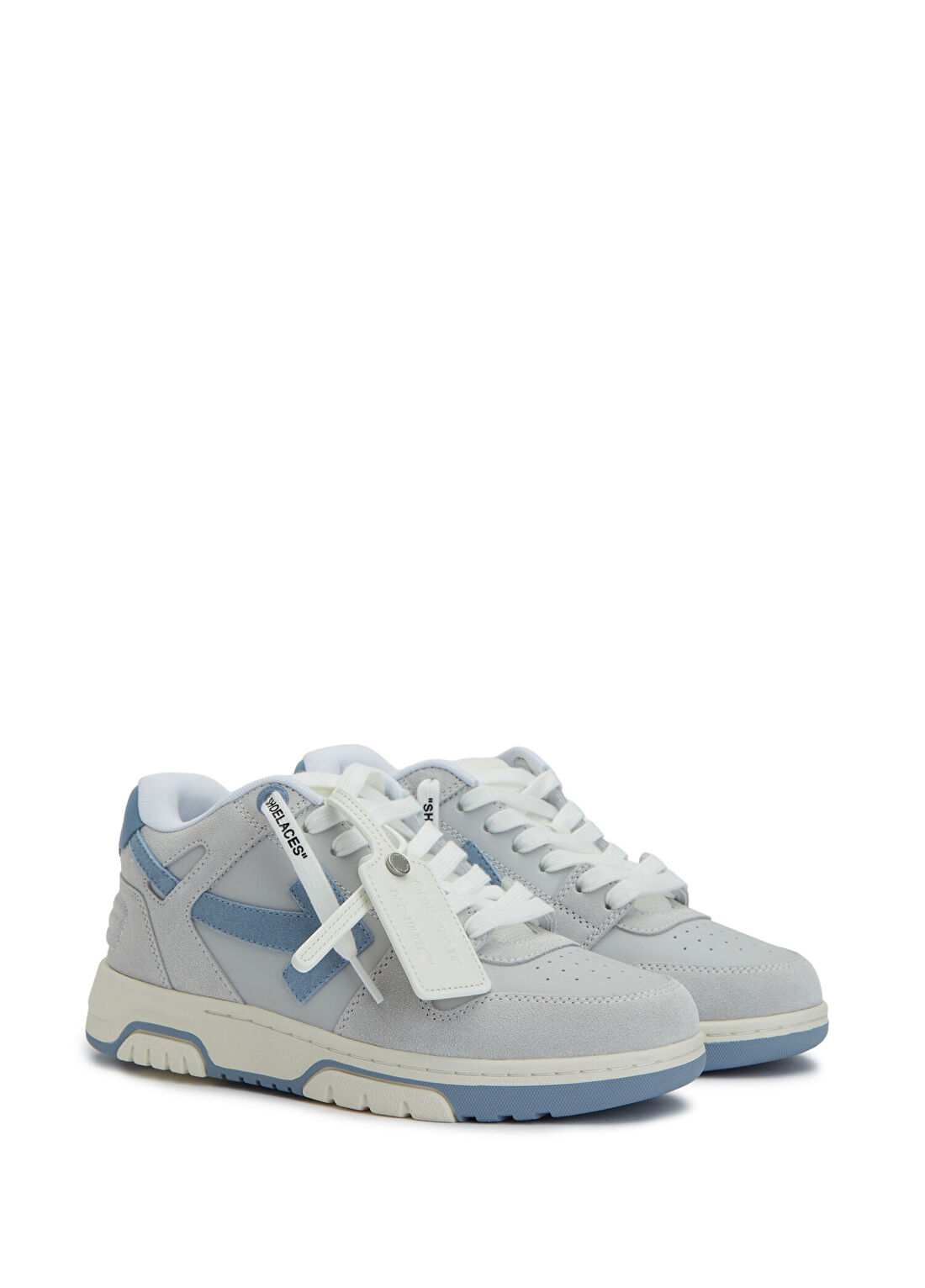 Off-White Açık Gri Kadın Deri Sneaker görsel 2