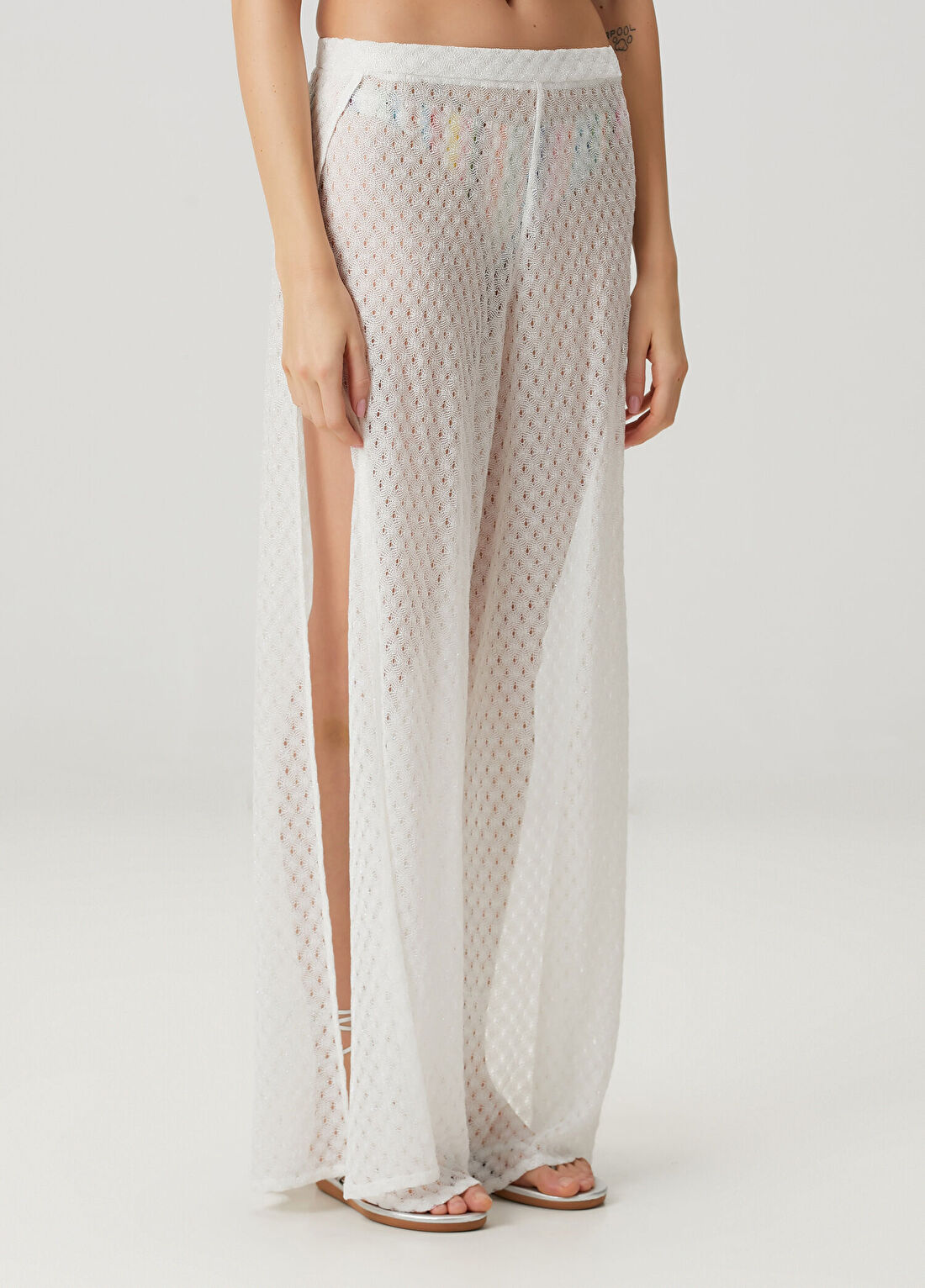 Missoni Beyaz Plaj Pantolonu görsel 2