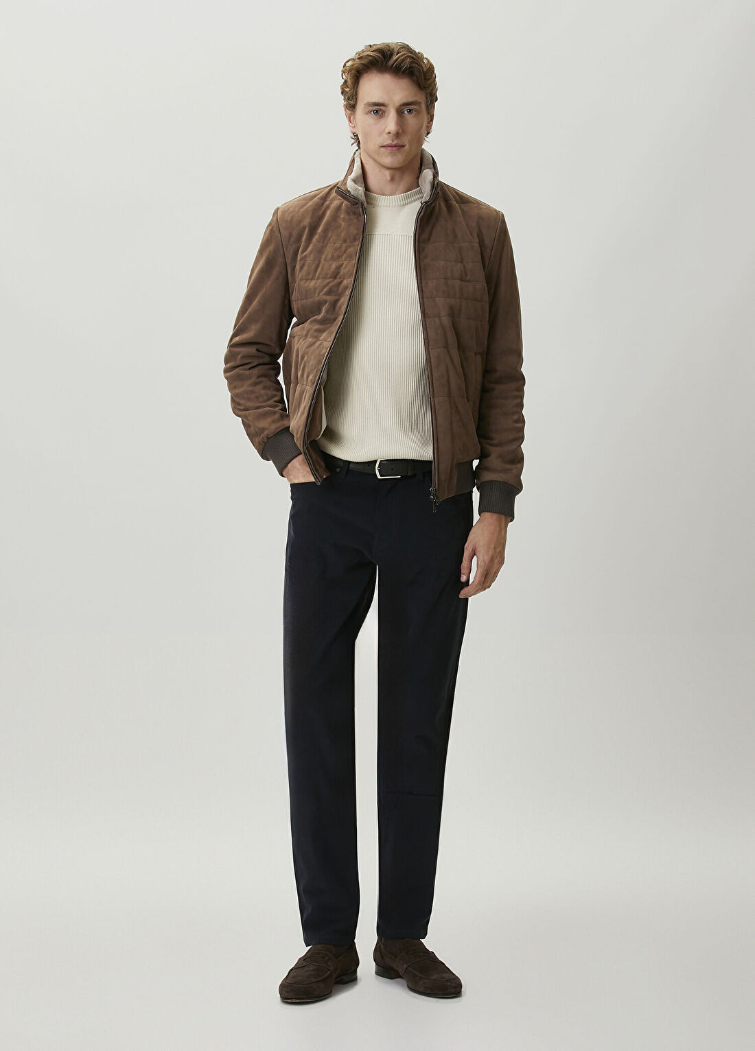Luciano Barbera Lacivert Pantolon