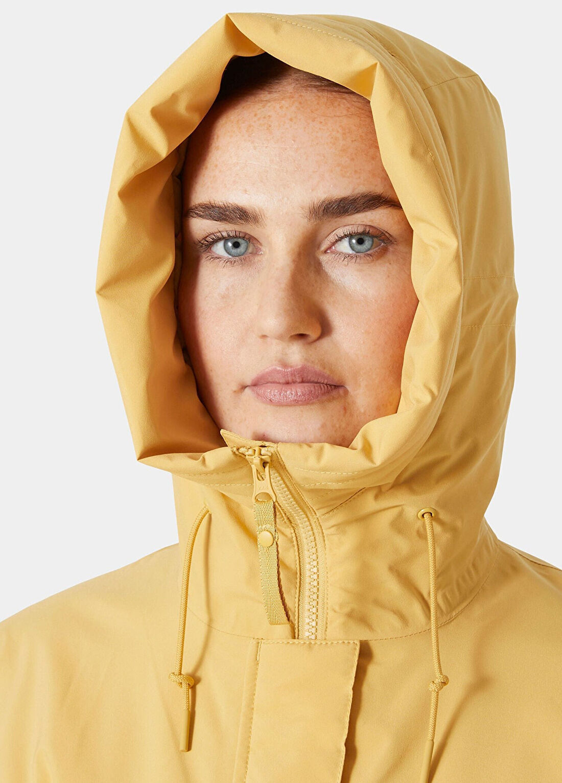Helly Hansen W Vıctorıa Ins Mıd Sand Kapüşonlu Kadın Yağmurluk Mont görsel 3