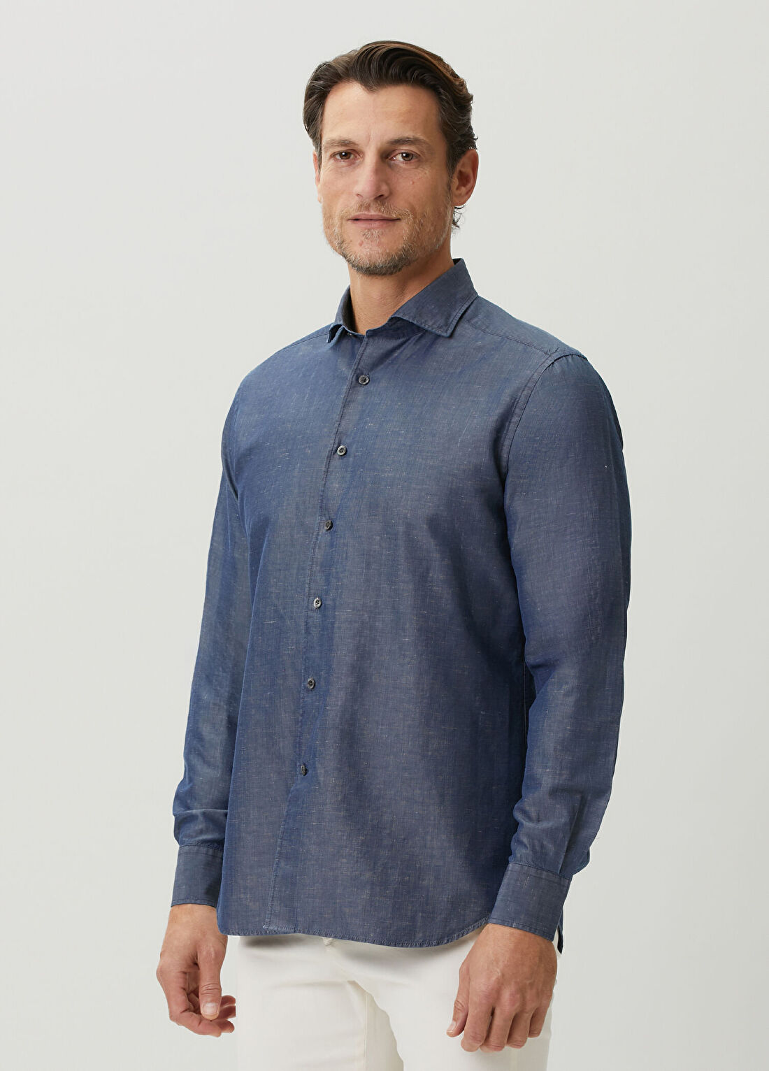 Corneliani Mavi Gömlek görsel 3