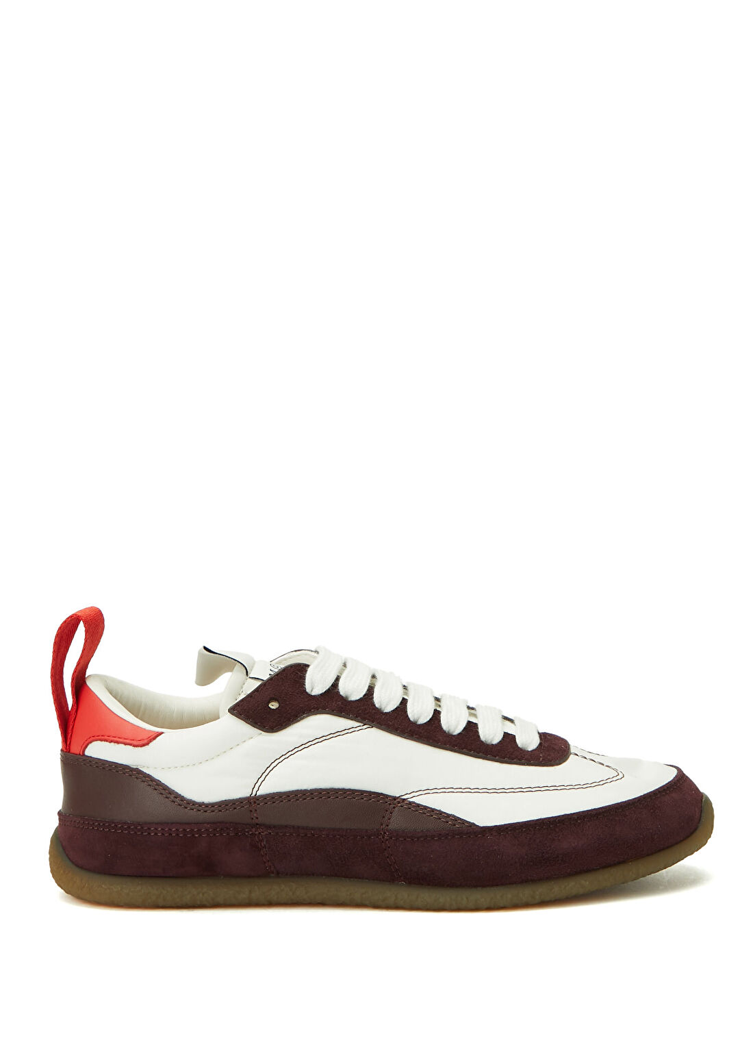 McQueen Kahve Beyaz Kadın Deri Sneaker