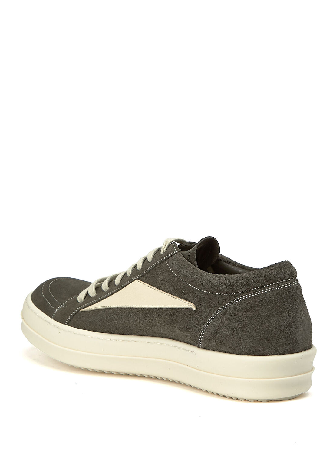 Rick Owens Haki Erkek Deri Sneaker görsel 3