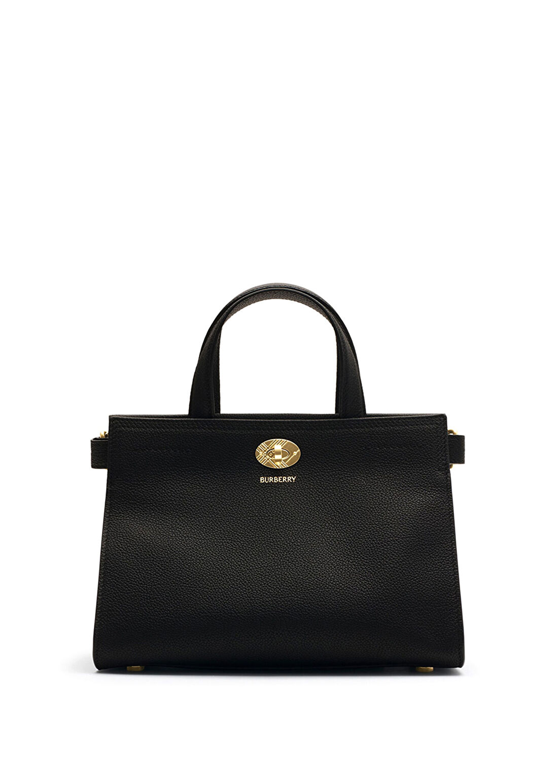 Burberry Cotswolds Mini Siyah Deri Kadın Tote Çanta